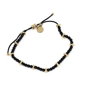 Marc by Marc Jacobs Black and Gold Beaded Bracelet
